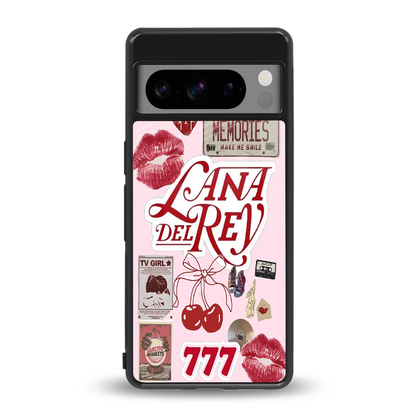 Lana Del Rey Collage back phone cover | glass case for google pixel 8 pro