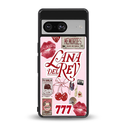 Lana Del Rey Collage back phone cover | glass case for google pixel 8