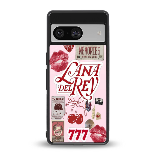 Lana Del Rey Collage back phone cover | glass case for google pixel 8