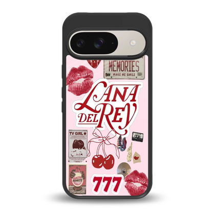 Lana Del Rey Collage back phone cover | glass case for google pixel 9