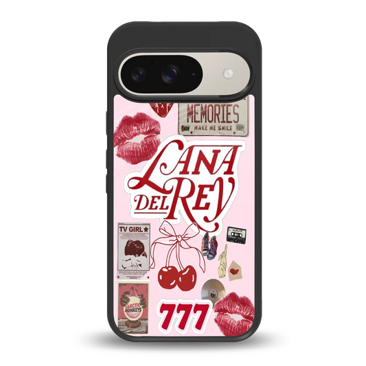 Lana Del Rey Collage back phone cover | glass case for google pixel 9