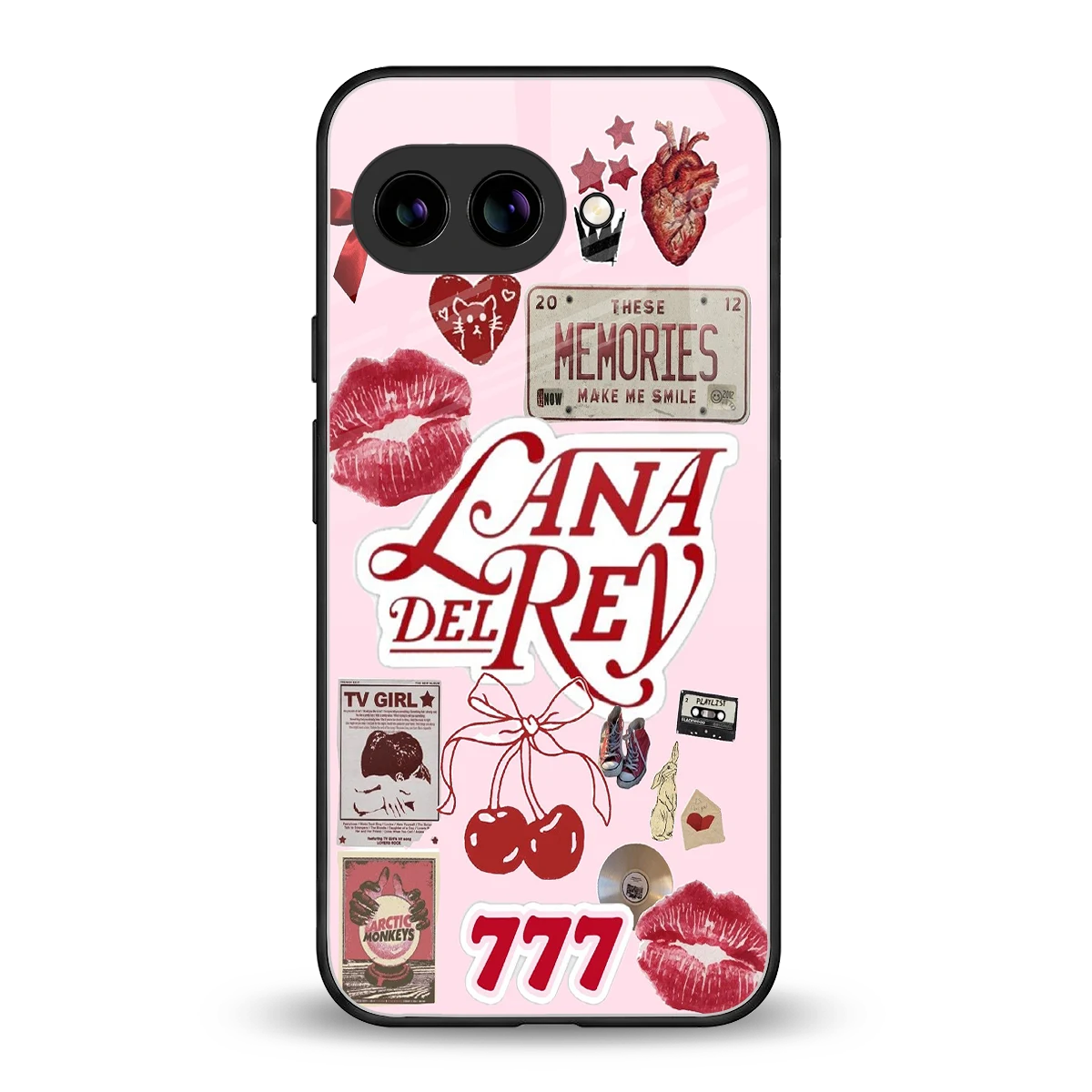 Lana Del Rey Collage back phone cover | glass case for google pixel 10a
