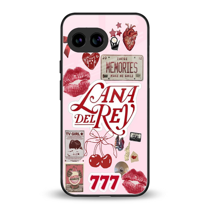 Lana Del Rey Collage back phone cover | glass case for google pixel 10a