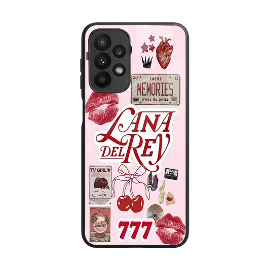 Lana Del Rey Collage back phone cover | glass case for samsung galaxy a23