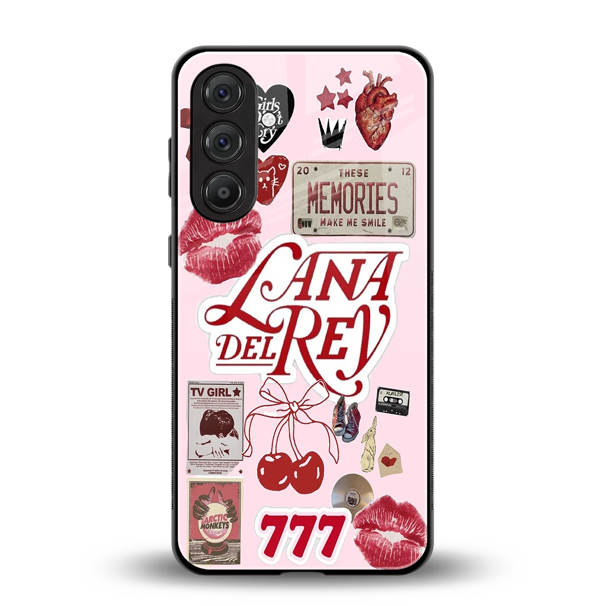Lana Del Rey Collage back phone cover | glass case for samsung galaxy a55 5g