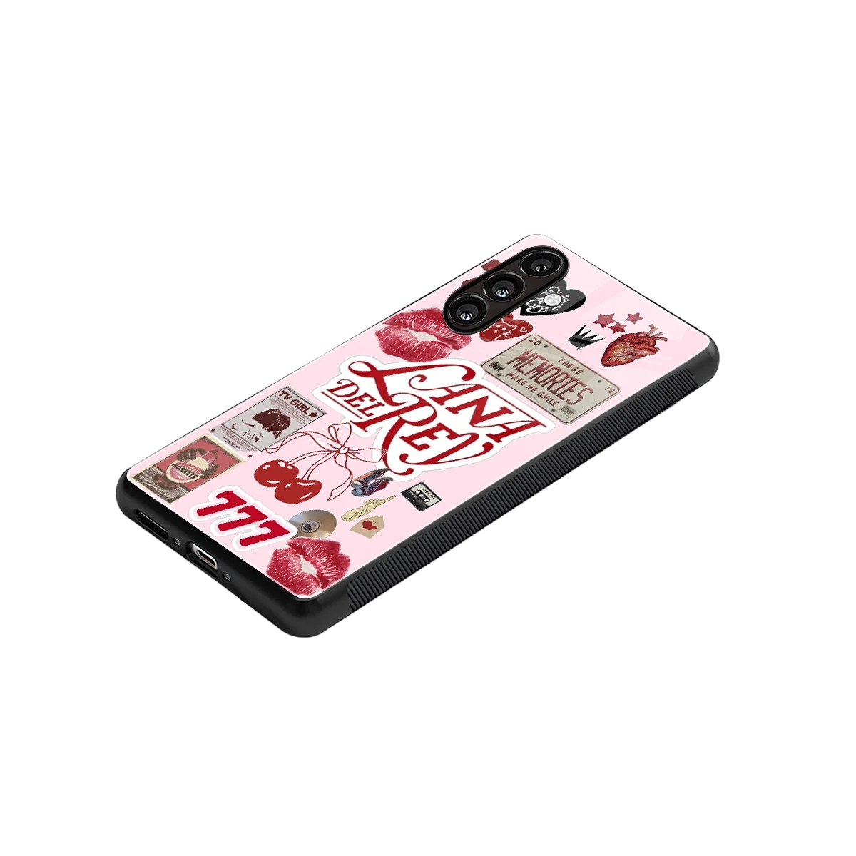 Lana Del Rey Collage stylish phone case for samsung galaxy a55 5g | glossy glass and slim fit