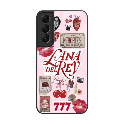 Lana Del Rey Collage back phone cover | glass case for samsung galaxy s22