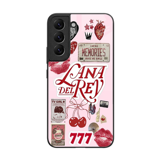 Lana Del Rey Collage back phone cover | glass case for samsung galaxy s22