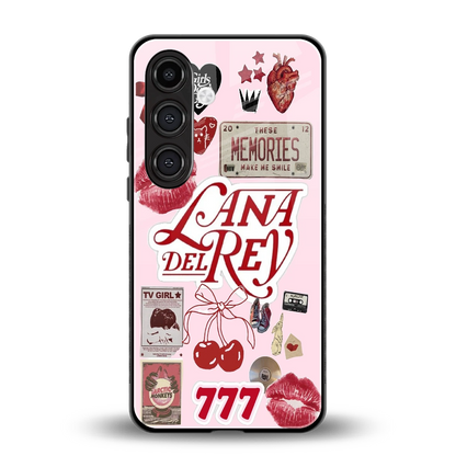 Lana Del Rey Collage back phone cover | glass case for samsung galaxy s24