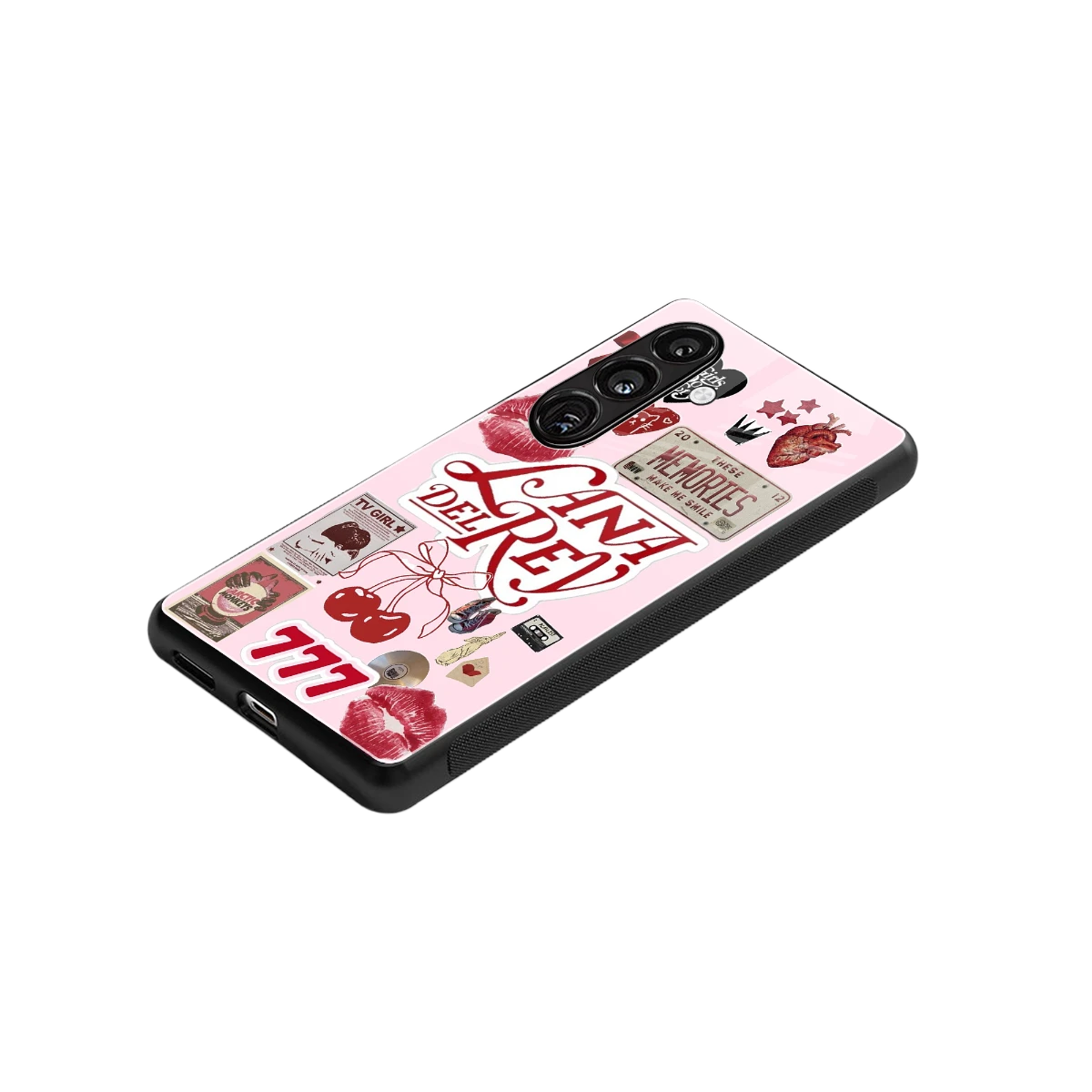 Lana Del Rey Collage stylish phone case for samsung galaxy s26 | glossy glass and slim fit