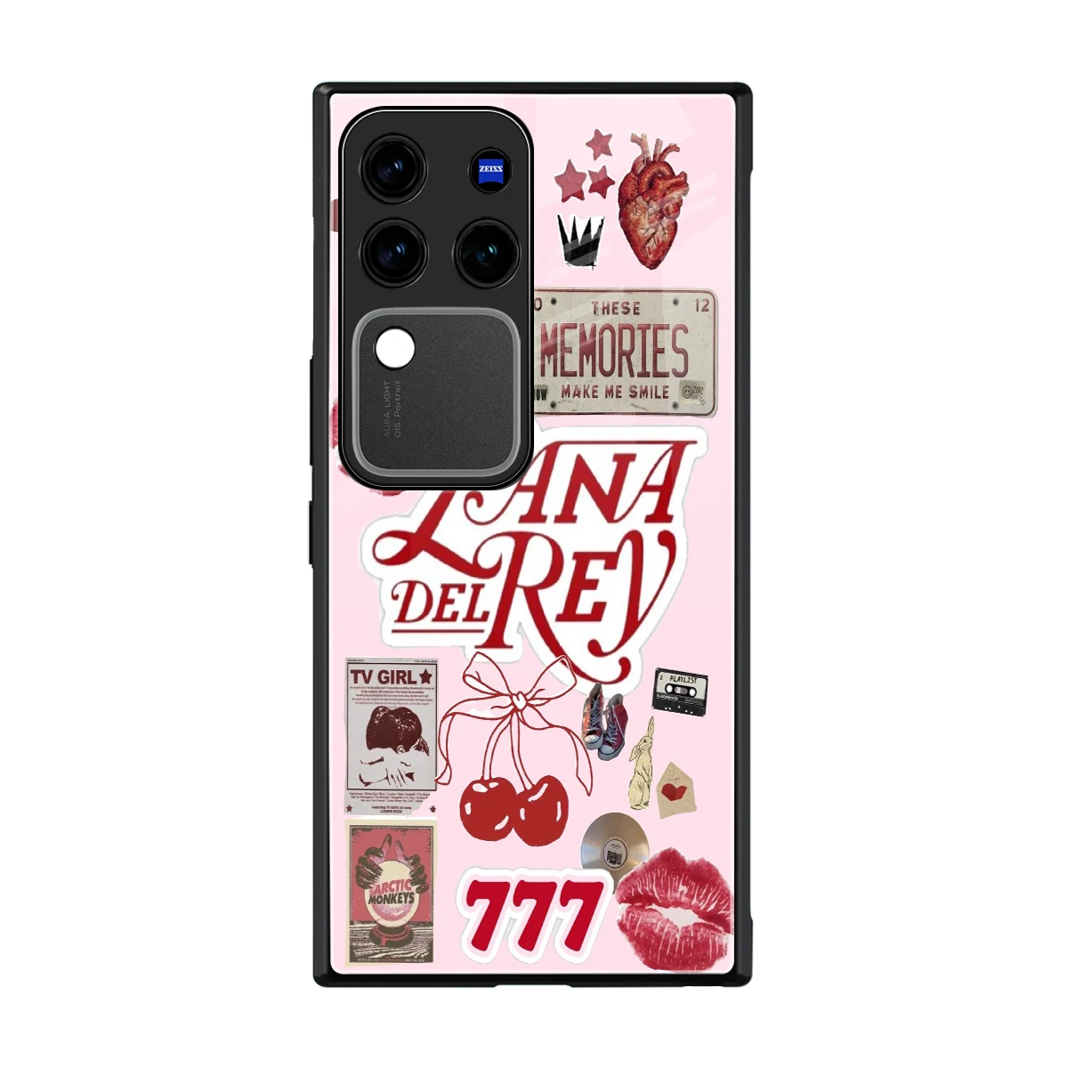 Lana Del Rey Collage back phone cover | glass case forvivo v30 pro