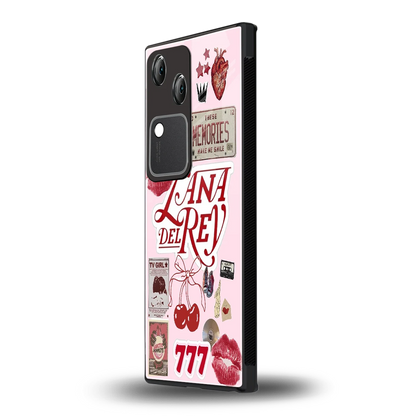 Lana Del Rey Collage vivo v30 mobile cover | shockproof glass phone case