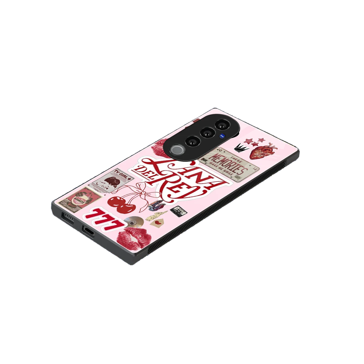 Lana Del Rey Collage stylish phone case for vivo v40 pro | glossy glass and slim fit
