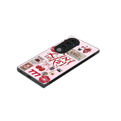 Lana Del Rey Collage stylish phone case for vivo v40 pro | glossy glass and slim fit