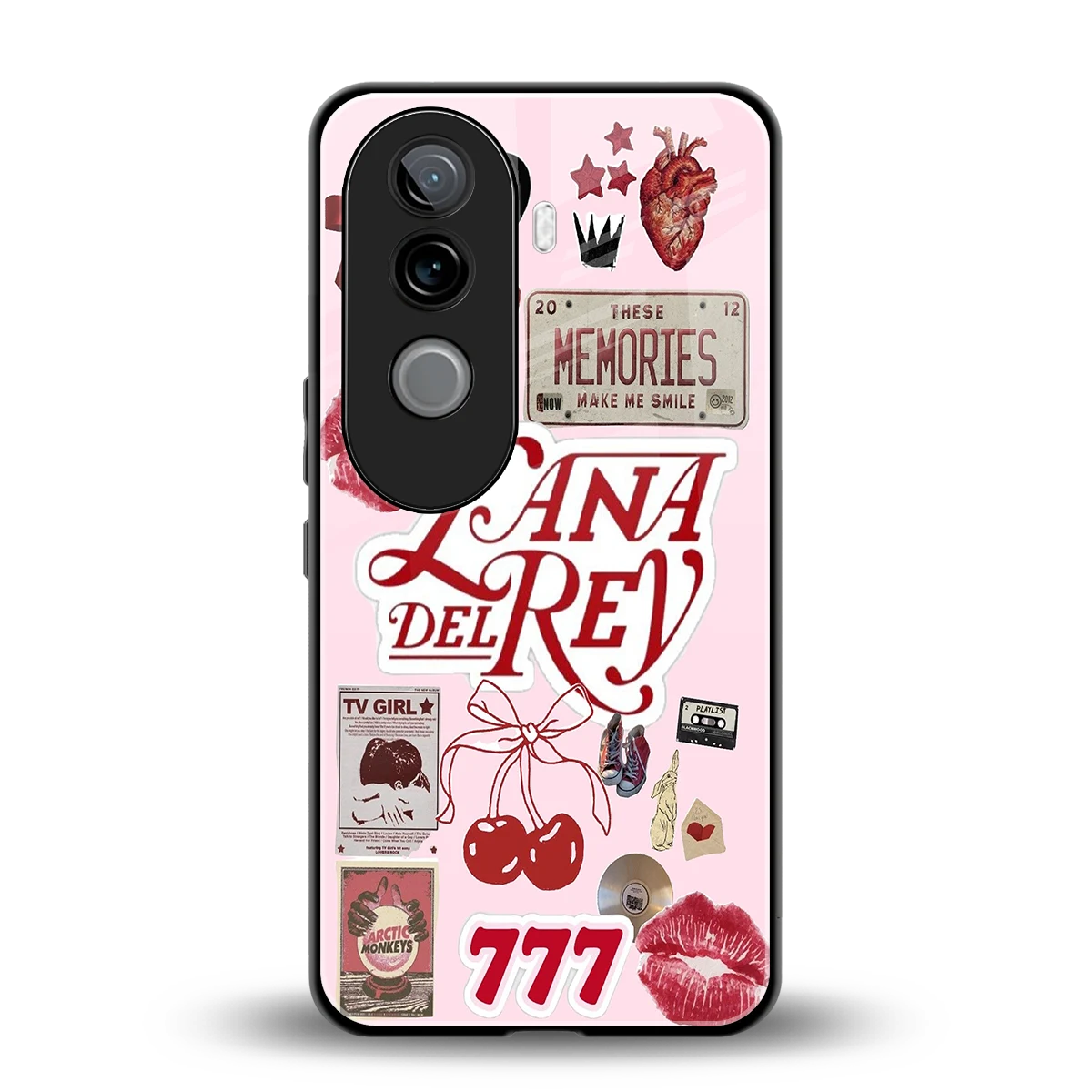 Lana Del Rey Collage back phone cover | glass case for vivo v40e