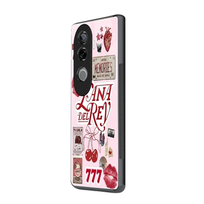 Lana Del Rey Collage vivo v40e mobile cover | shockproof glass phone case