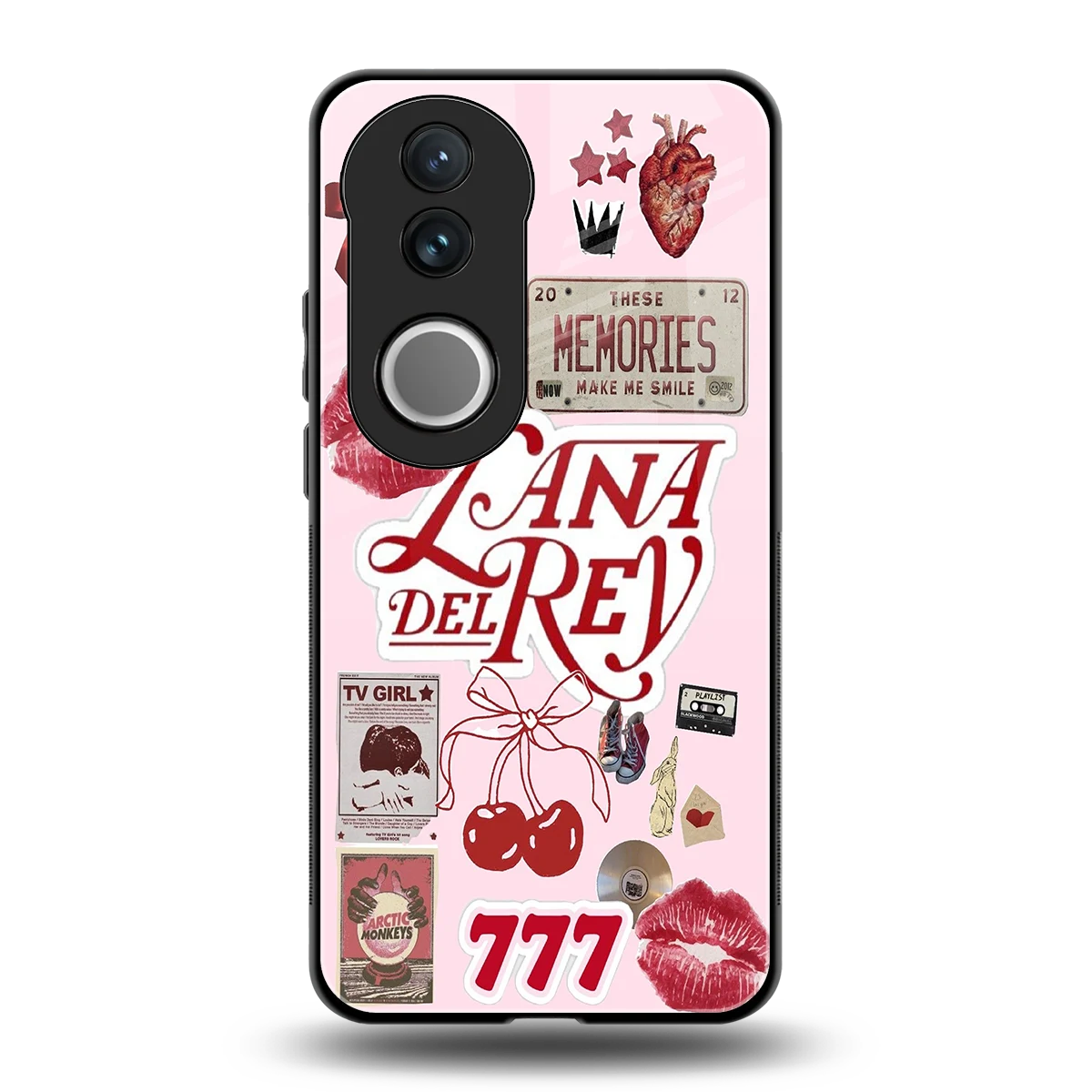 Lana Del Rey Collage back phone cover | glass case for vivo v50