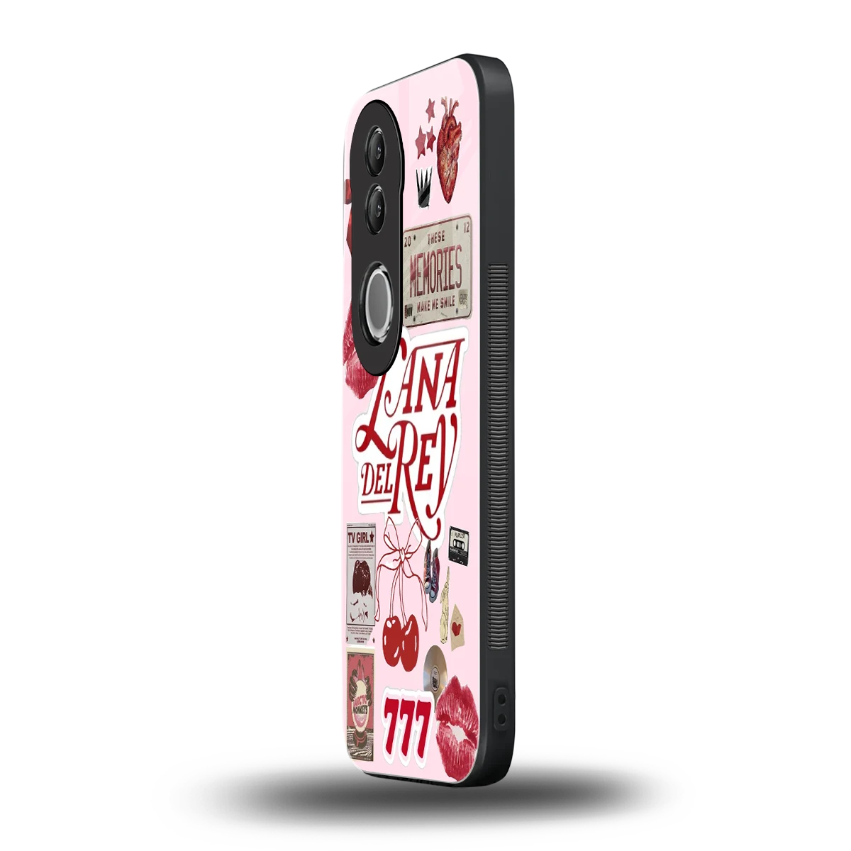 Lana Del Rey Collage vivo v50 mobile cover | shockproof glass phone case