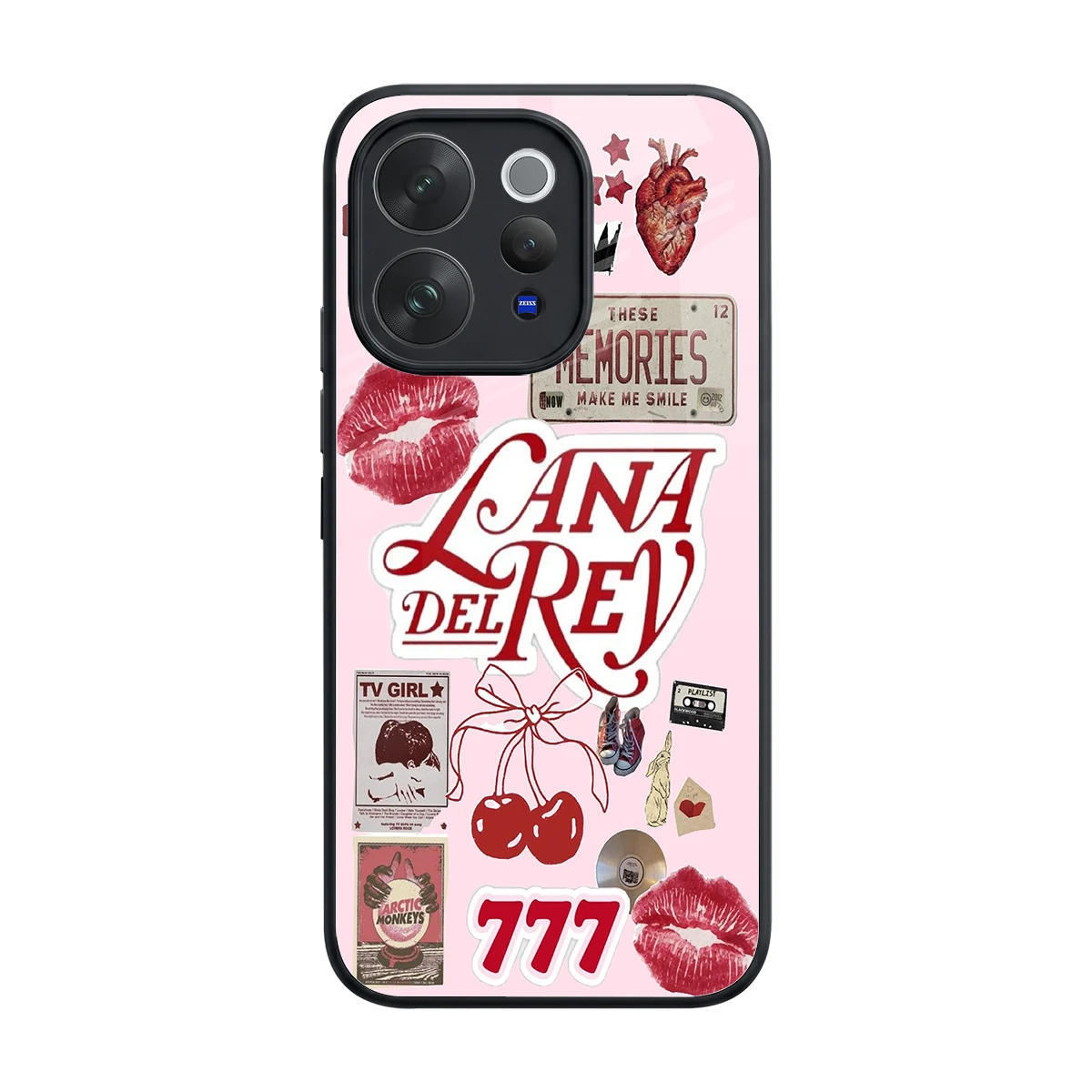 Lana Del Rey Collage back phone cover | glass case for vivo v70 elite