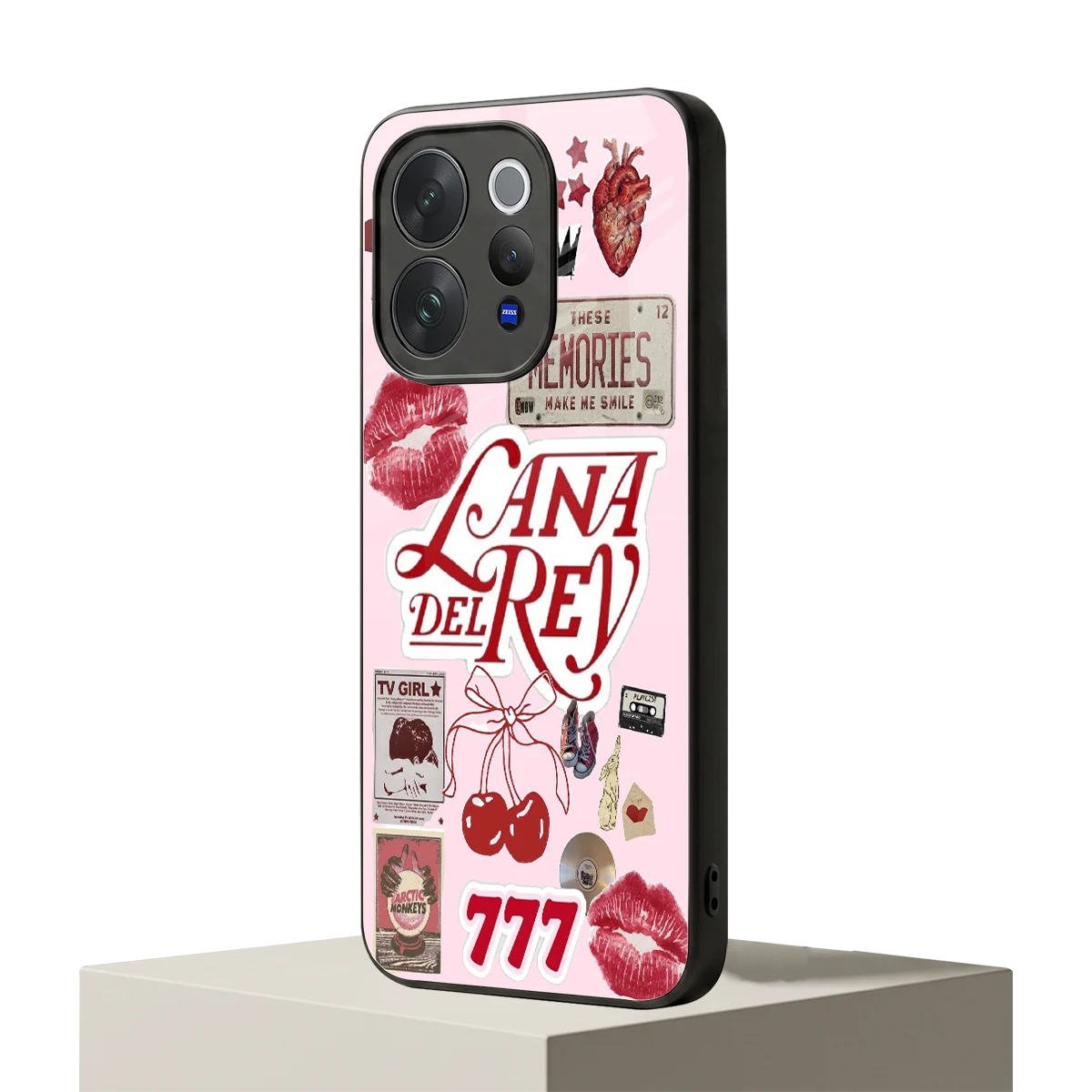 Lana Del Rey Collage vivo v70 mobile cover | shockproof glass phone case