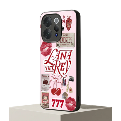 Lana Del Rey Collage vivo v70 elite mobile cover | shockproof glass phone case