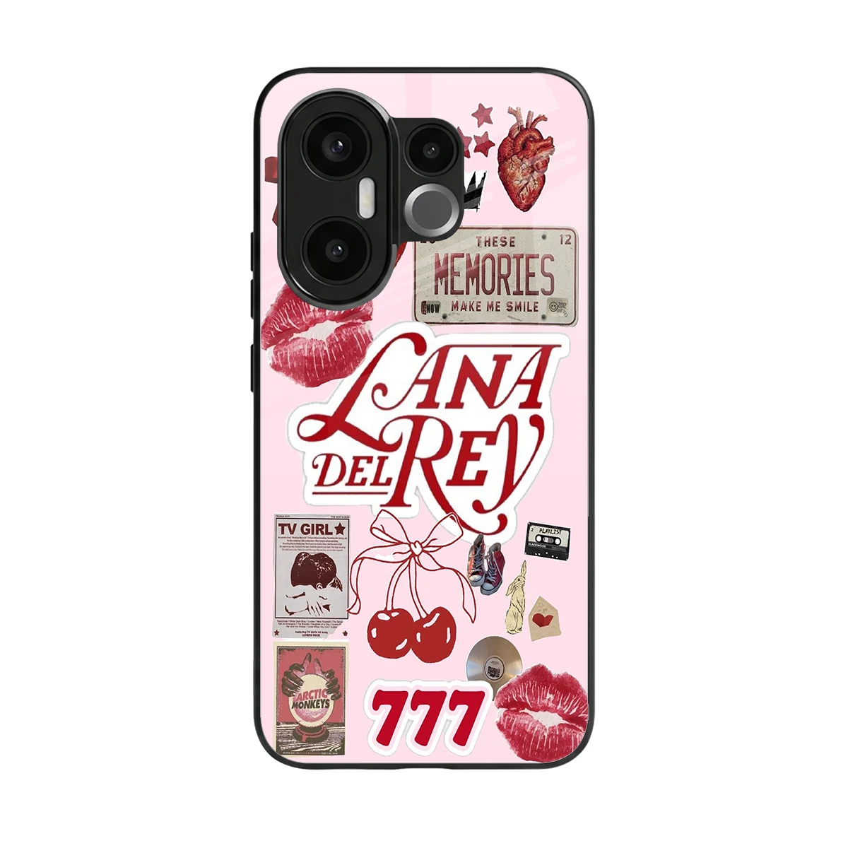 Lana Del Rey Collage back phone cover | glass case for vivo x200 fe