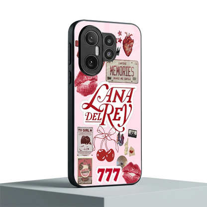 Lana Del Rey Collage vivo x200 fe mobile cover | shockproof glass phone case
