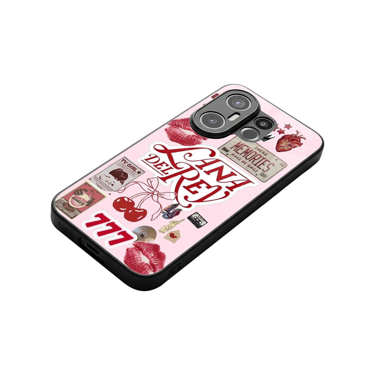 Lana Del Rey Collage stylish phone case for vivo x200 fe | glossy glass and slim fit