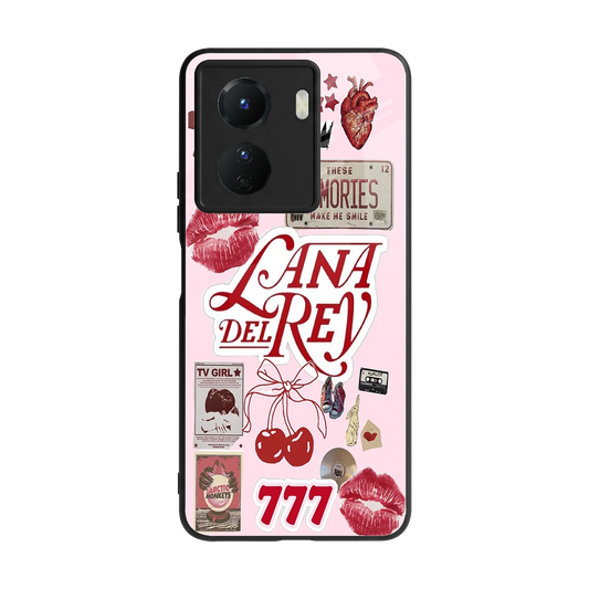 Lana Del Rey Collage back phone cover | glass case for vivo y16