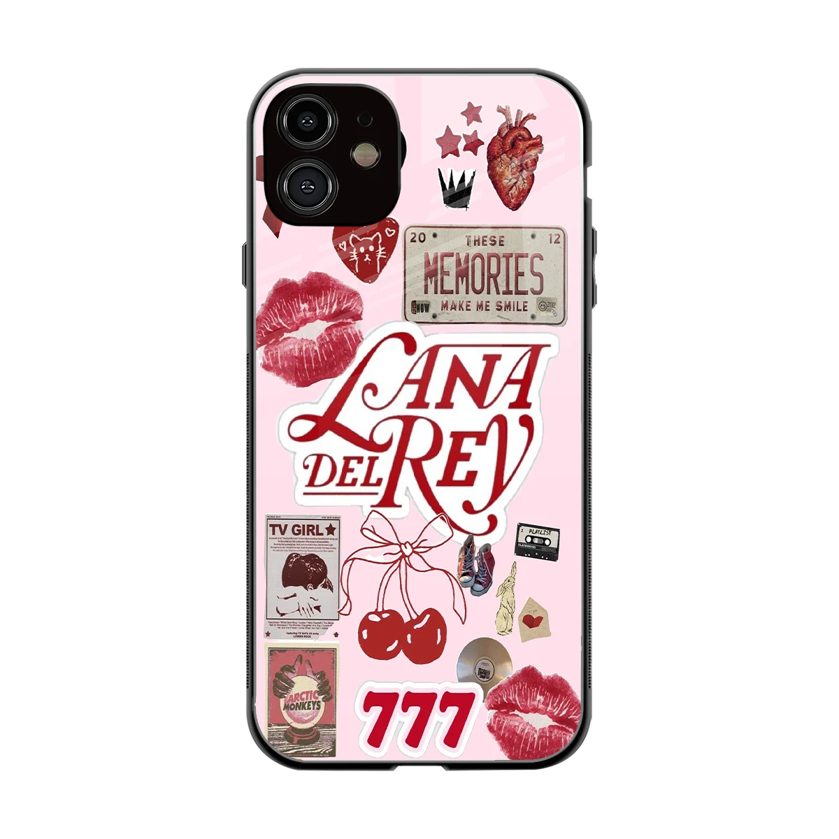 Lana Del Rey Collage back phone cover | glass case for iphone 12