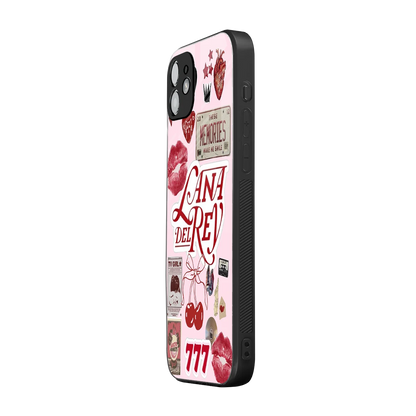 Lana Del Rey Collage iphone 12 mobile cover | shockproof glass phone case