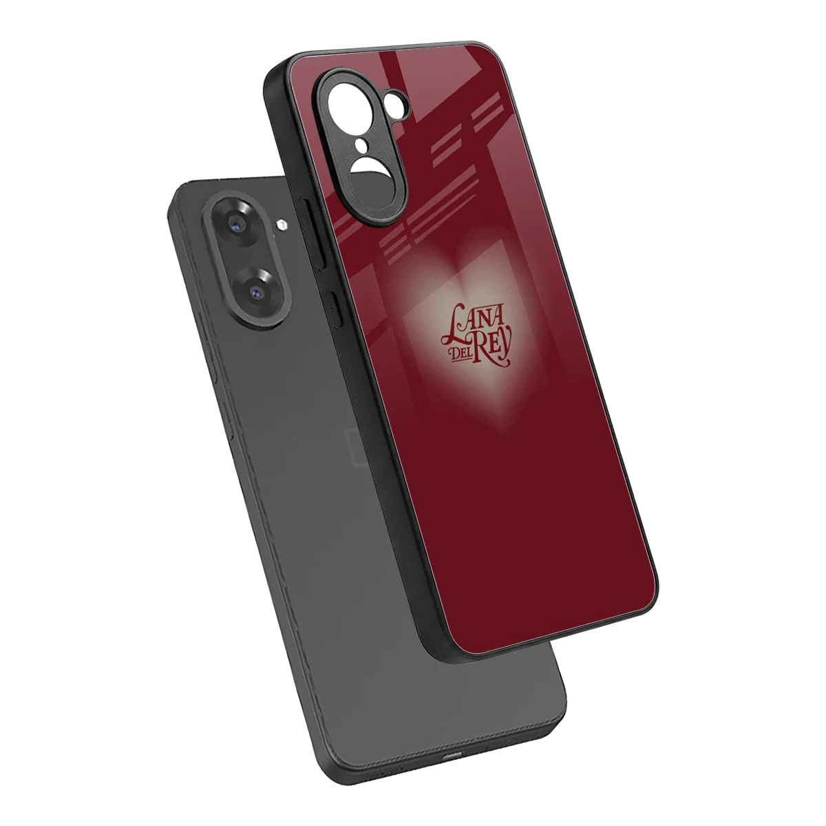 Lana Del Rey Red sleek oneplus nord ce5 5g cover with tempered glass back and TPU edges