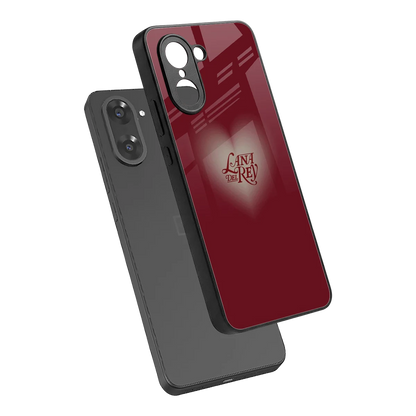 Lana Del Rey Red sleek oneplus nord ce5 5g cover with tempered glass back and TPU edges