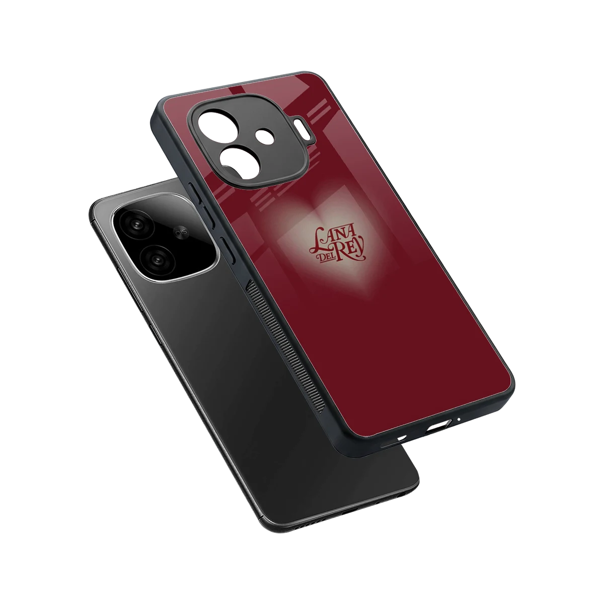 Lana Del Rey Red sleek iqoo neo 10r 5g cover with tempered glass back and TPU edges