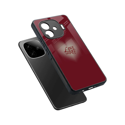 Lana Del Rey Red sleek iqoo neo 10r 5g cover with tempered glass back and TPU edges