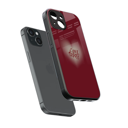 Lana Del Rey Red sleek iphone 13 cover with tempered glass back and TPU edges