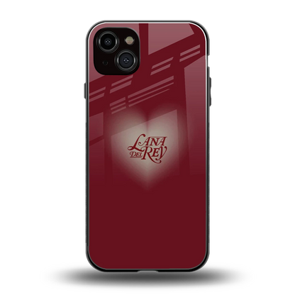 Lana Del Rey Red back phone cover | glass case for iphone 15 plus