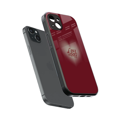 Lana Del Rey Red sleek iphone 15 plus cover with tempered glass back and TPU edges
