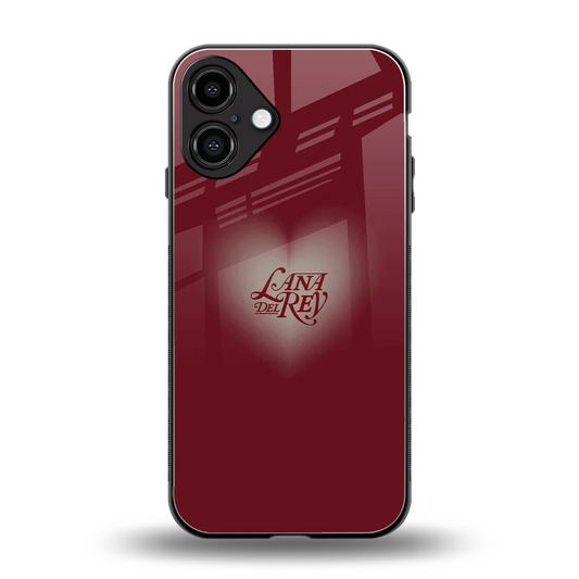 Lana Del Rey Red back phone cover | glass case for iphone 16 plus