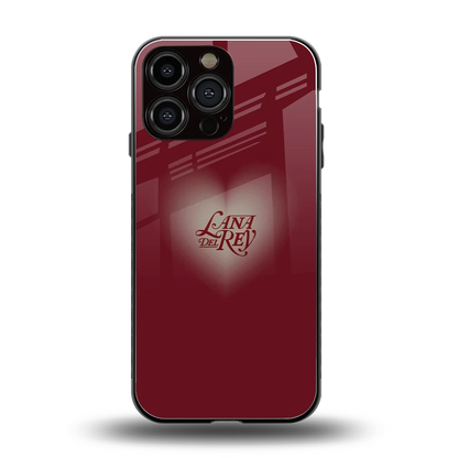 Lana Del Rey Red back phone cover | glass case for iphone 16 pro max