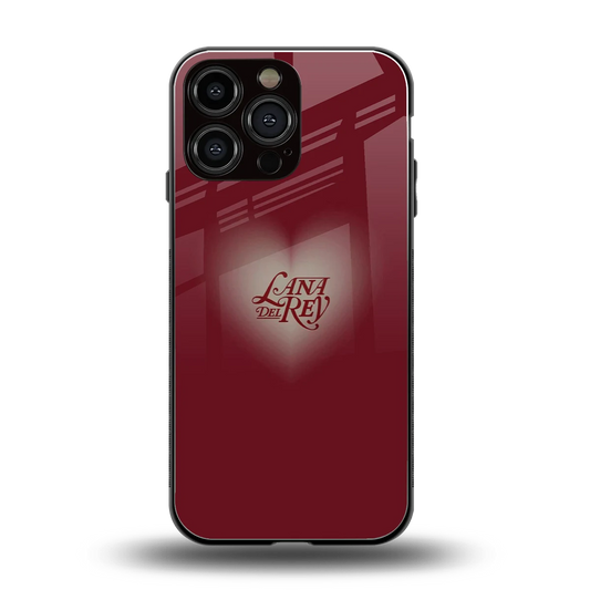 Lana Del Rey Red back phone cover | glass case for iphone 16 pro max