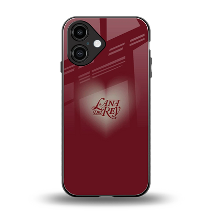 Lana Del Rey Red back phone cover | glass case for iphone 16