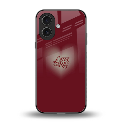 Lana Del Rey Red back phone cover | glass case for iphone 17