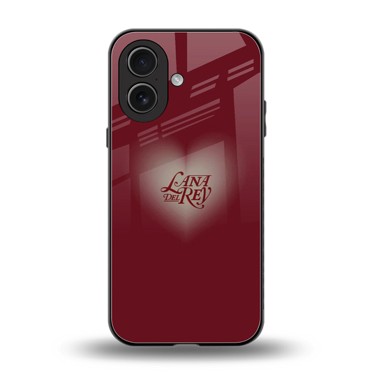 Lana Del Rey Red back phone cover | glass case for iphone 17
