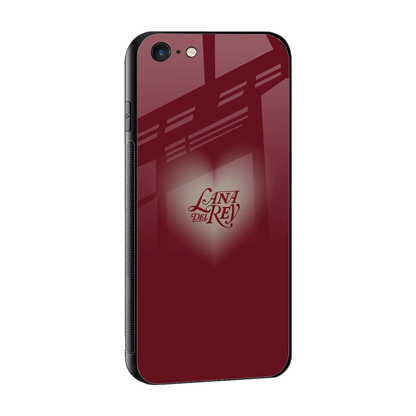 Lana Del Rey Red sleek iphone 6 cover with tempered glass back and TPU edges