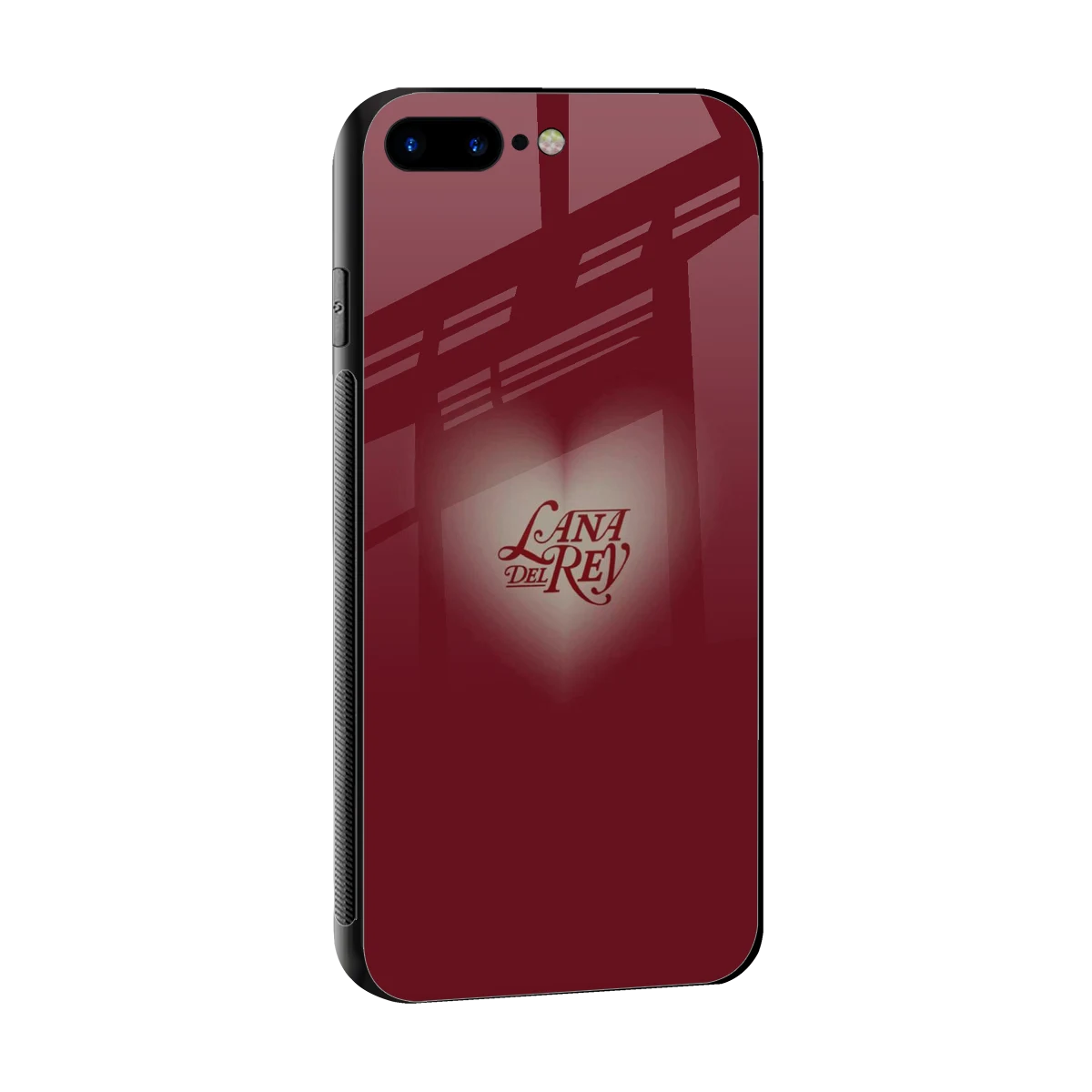 Lana Del Rey Red sleek iphone 8 plus cover with tempered glass back and TPU edges