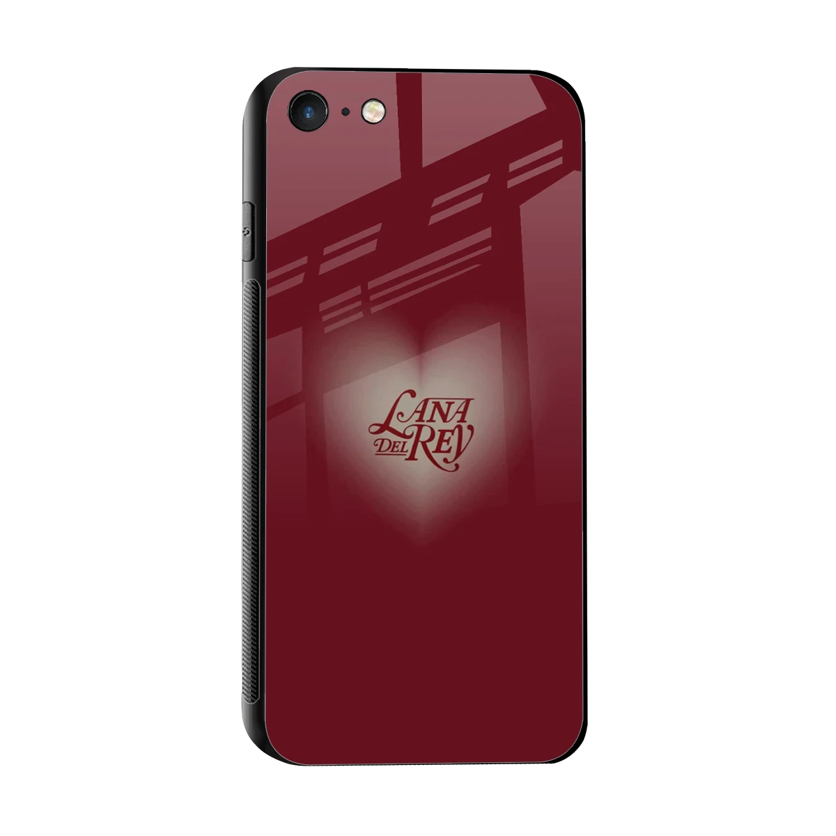 Lana Del Rey Red sleek iphone 7 cover with tempered glass back and TPU edges