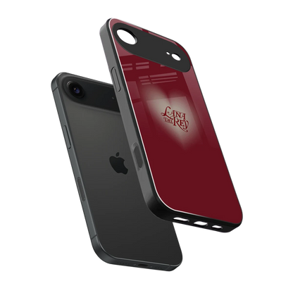 Lana Del Rey Red sleek iphone air cover with tempered glass back and TPU edges