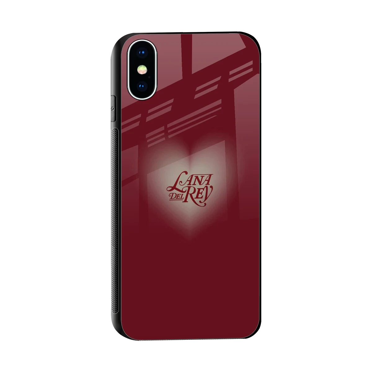 Lana Del Rey Red sleek iphone x cover with tempered glass back and TPU edges