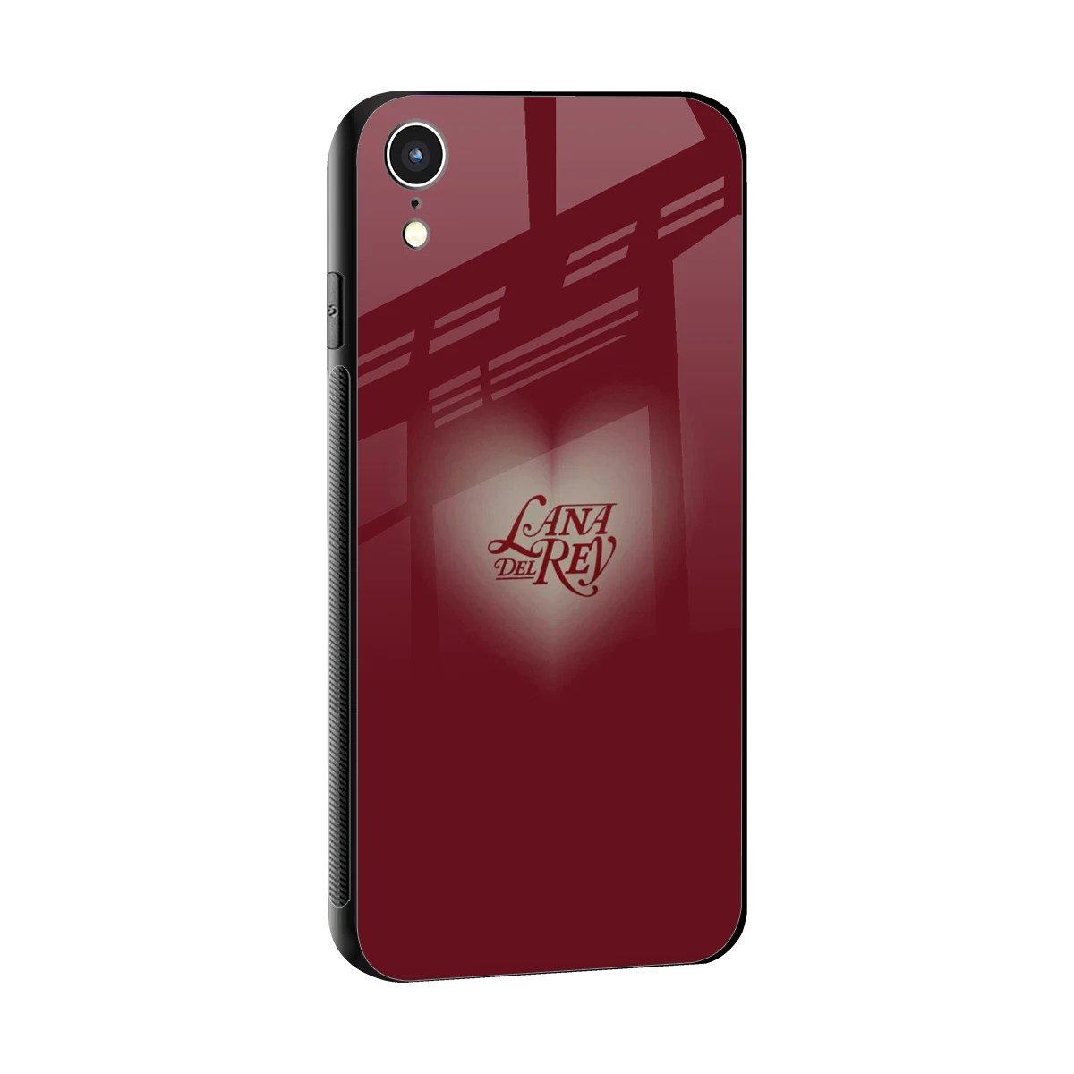Lana Del Rey Red sleek iphone xr cover with tempered glass back and TPU edges